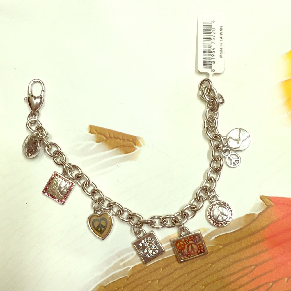 Brighton World Peace Charm Bracelet